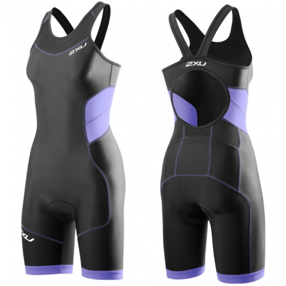 2XU Perform tri suit y-back vrouwen 2015 zwart-paars WT3188d WT3188d